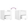vidaXL fehér szerelt fa éjjeliszekrény 45 x 50 x 50 cm