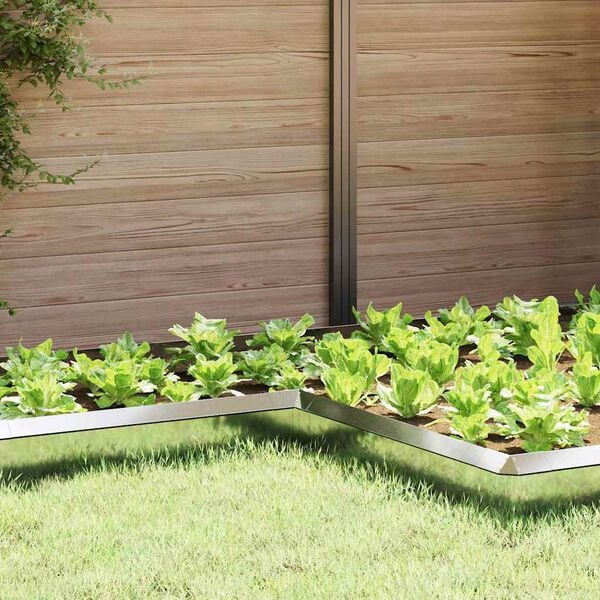 vidaXL Csiga ker&iacute;t&eacute;s 4 pcs Ez&uuml;st 10 x 10 x 25 cm Horganyzott ac&eacute;l