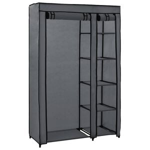 vidaXL sz&uuml;rke &ouml;sszecsukhat&oacute; sz&ouml;vet ruh&aacute;sszekr&eacute;ny 110 x 45 x 175 cm