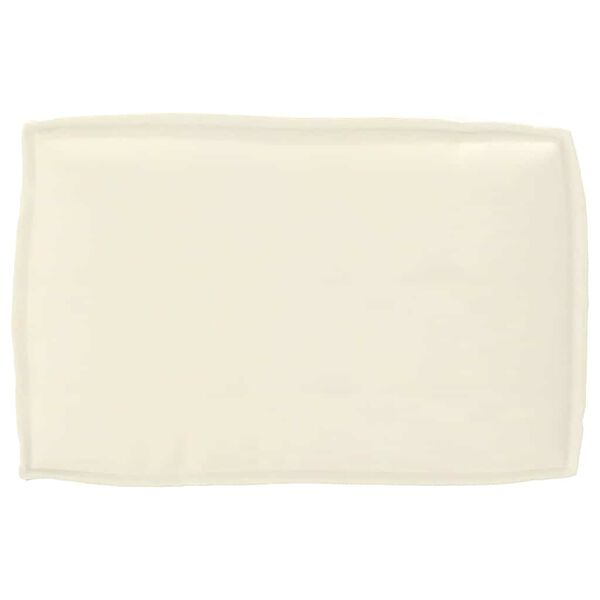 vidaXL Raklap párna háttámlához Krém 60 x 40 x 12 cm Oxford szövet