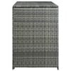 vidaXL antracit polyrattan dupla tároló gurulós kukához 148x77x111 cm