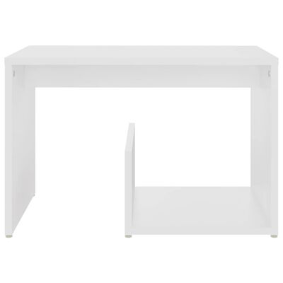 vidaXL fehér forgácslap kisasztal 59 x 36 x 38 cm