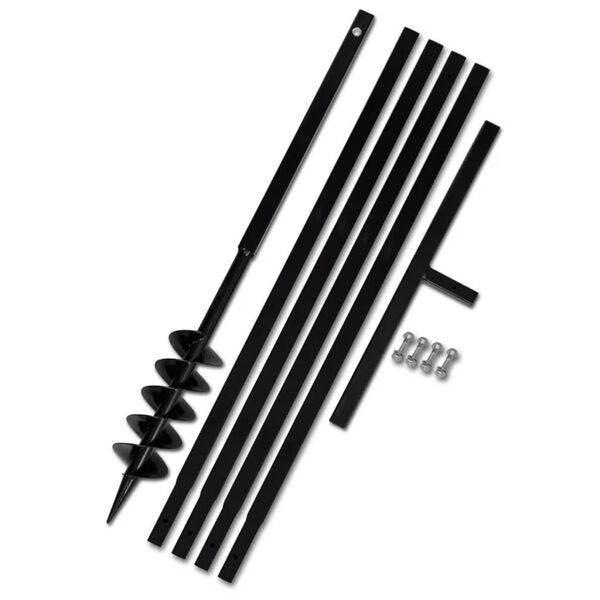 F&ouml;ld F&uacute;r&oacute; 100 mm Foganty&uacute; Hosszabb&iacute;t&oacute; Cs&ouml; 5 m Ac&eacute;l