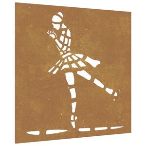 vidaXL balett-t&aacute;ncos mint&aacute;s corten ac&eacute;l kerti fald&iacute;sz 105 x 55 cm