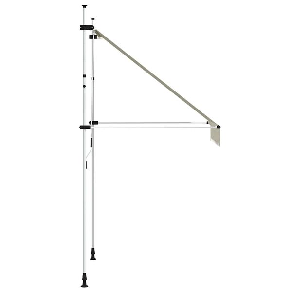 vidaXL kézzel feltekerhető napellenző krém, 150 cm