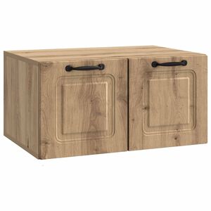 vidaXL Fali TV szekr&eacute;ny K&eacute;zműves T&ouml;lgy 59,5 x 41 x 30 cm Szerelt Fa