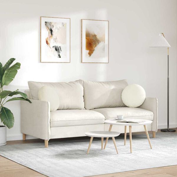 vidaXL &Uuml;lőp&aacute;rn&aacute;k 2 pcs Kr&eacute;m &Oslash; 40 x 13 cm B&aacute;rsony