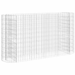 vidaXL horganyzott vas gabion magas&aacute;gy&aacute;s 190x50x100 cm