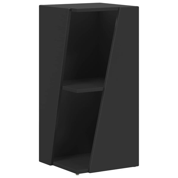 vidaXL Oldals&oacute; polc Fekete 33 x 32 x 70,5 cm Faanyag