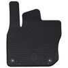 vidaXL Aut&oacute;szőnyeg 4 pcs Fekete VW TIGUAN TDI Gumi
