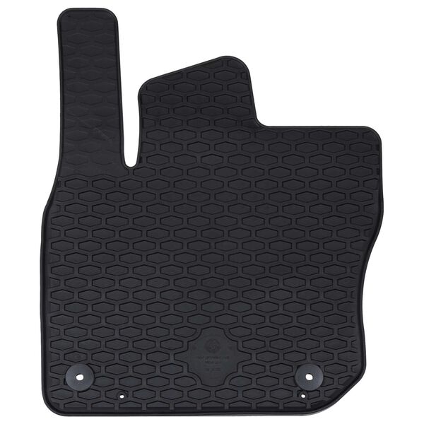 vidaXL Aut&oacute;szőnyeg 4 pcs Fekete VW TIGUAN TDI Gumi