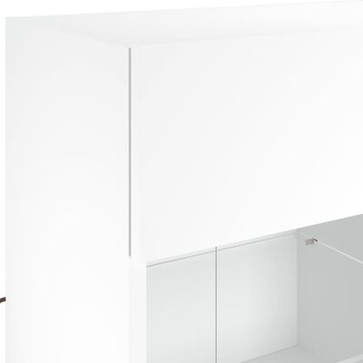 vidaXL fehér falra szerelhető TV-szekrény LED-lámpákkal 78,5x30x60,5cm