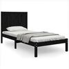 vidaXL Small Single fekete t&ouml;m&ouml;r fenyőfa &aacute;gykeret 75 x 190 cm