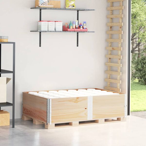 vidaXL 2 db t&ouml;m&ouml;r fenyőfa raklapmagas&iacute;t&oacute; 150 x 100 cm