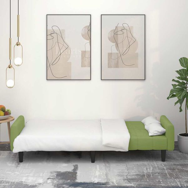 vidaXL k&eacute;tszem&eacute;lyes vil&aacute;gosz&ouml;ld b&aacute;rsony kanap&eacute;&aacute;gy