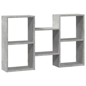 vidaXL betonsz&uuml;rke szerelt fa fali polc 96 x 18 x 60 cm