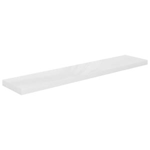 vidaXL magasf&eacute;nyű feh&eacute;r MDF lebegő fali polc 120 x 23,5 x 3,8 cm