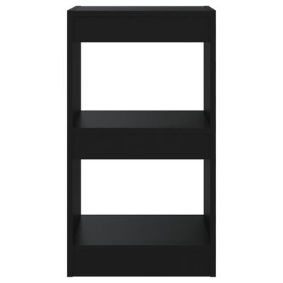 vidaXL fekete könyvszekrény/térelválasztó 40 x 30 x 72 cm