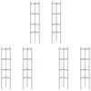 vidaXL 6 db ac&eacute;l &eacute;s polipropil&eacute;n paradicsomketrec 154 cm