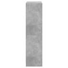 vidaXL betonszürke szerelt fa magasszekrény ajtókkal 68x37x142 cm