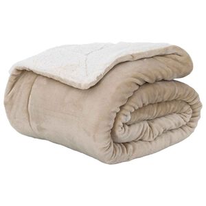 vidaXL Pl&eacute;d B&eacute;zs 150 x 200 cm 1.64 kg Gyapj&uacute;