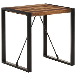 vidaXL t&ouml;m&ouml;r ak&aacute;cfa &eacute;tkezőasztal 70 x 70 x 75 cm