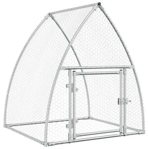 vidaXL sz&uuml;rke horganyzott ac&eacute;l csirkeketrec 100x105x120 cm