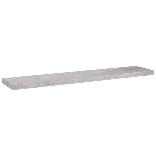vidaXL 2 db betonszürke MDF lebegő fali polc 120 x 23,5 x 3,8 cm