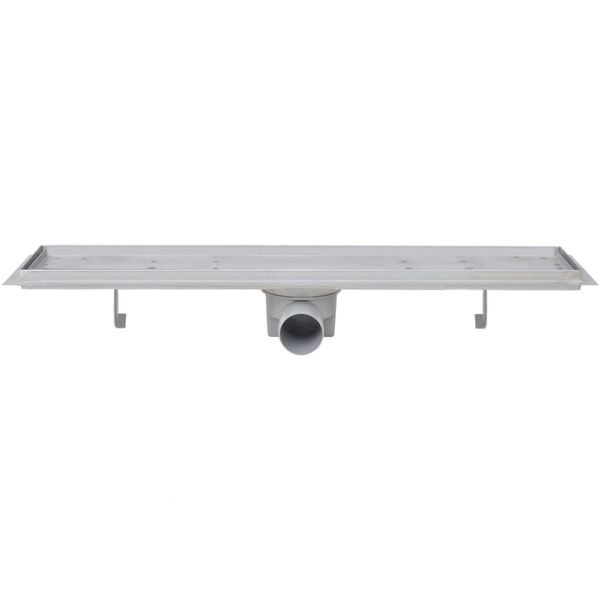 vidaXL 2 db line&aacute;ris rozsdamentes ac&eacute;l zuhany lefoly&oacute; 630 x 140 mm