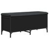 vidaXL fekete szerelt fa t&aacute;rol&oacute;pad 102 x 42 x 45 cm