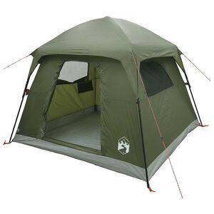 vidaXL Kabin s&aacute;tor Olajz&ouml;ld 244 x 213 x 183 cm Poli&eacute;szter &eacute;s ac&eacute;l