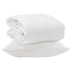 vidaXL &Eacute;vszakokon &Aacute;t Duvet p&aacute;rn&aacute;val 2 pcs Feh&eacute;r Mikrosz&aacute;l