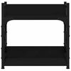 vidaXL 2 szintes fekete szerelt fa nyomtat&oacute;&aacute;llv&aacute;ny 40x20x40 cm