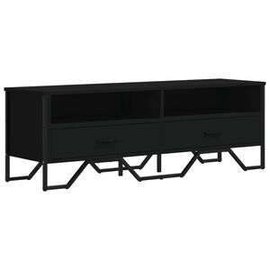vidaXL fekete szerelt fa TV-szekr&eacute;ny 122 x 34 x 41 cm