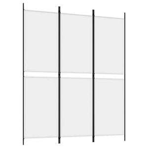 vidaXL feh&eacute;r 3 paneles sz&ouml;vetparav&aacute;n 150x180 cm
