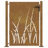 vidaXL Corten ac&eacute;l kerti kapu 100x150 cm, fűmint&aacute;s