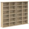 vidaXL CD szekr&eacute;ny 2 db Sonoma T&ouml;lgy 60 x 17 x 92 cm Szerelt Fa