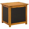 vidaXL Kerti T&aacute;rol&oacute; Doboz 88 L T&ouml;m&ouml;r Ak&aacute;cfa 60 x 50 x 56 cm Fekete
