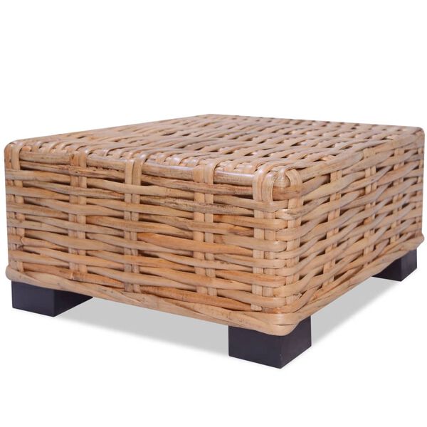 vidaXL term&eacute;szetes rattan doh&aacute;nyz&oacute;asztal 45 x 45 x 30 cm