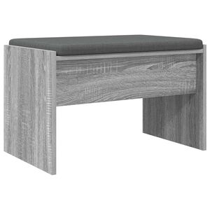 vidaXL Előt&eacute;r pad p&aacute;rn&aacute;val Sz&uuml;rke Sonoma 63 x 38 x 40 cm