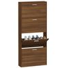 vidaXL barna t&ouml;lgysz&iacute;nű szerelt fa cipősszekr&eacute;ny 59 x 17 x 150 cm