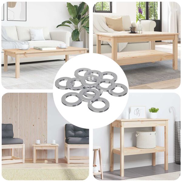 vidaXL Al&aacute;t&eacute;tek 12 pcs Ez&uuml;st 10 x 10 x 1,2 mm Vas