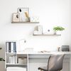 vidaXL 2 db t&ouml;lgysz&iacute;nű MDF lebegő fali polc 80 x 23,5 x 3,8 cm