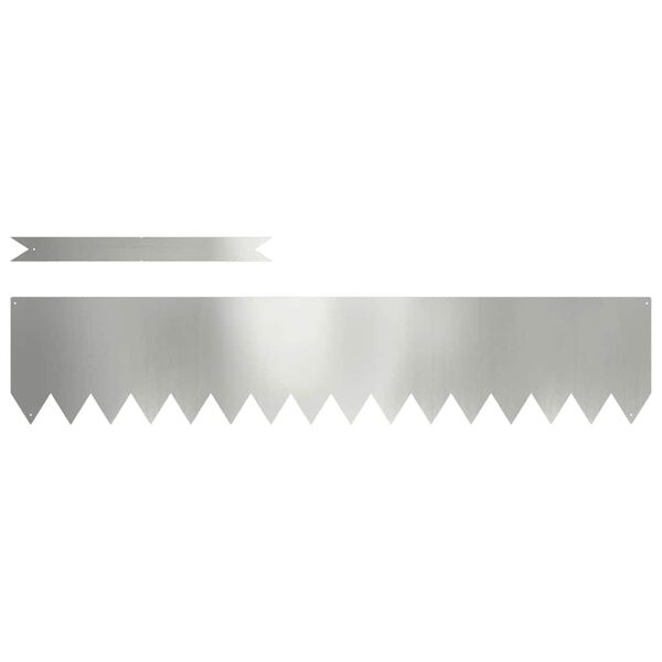 vidaXL Fűszeg&eacute;lyez&eacute;s 50 pcs Ez&uuml;st 100 x 0.05 x 20 cm Horganyzott ac&eacute;l