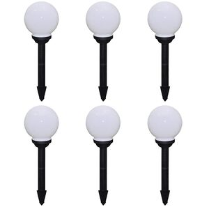 vidaXL 6 db k&uuml;lt&eacute;ri gyalogj&aacute;r&oacute; LED-l&aacute;mpa c&ouml;l&ouml;ppel 20 cm