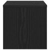 vidaXL &Eacute;jjeliszekr&eacute;ny Musta tammi 40 x 40 x 30 cm Faanyag