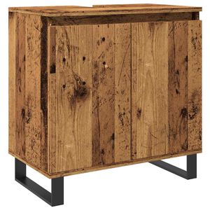 vidaXL antik fa sz&iacute;nű szerelt fa f&uuml;rdőszobaszekr&eacute;ny 58 x 33 x 60 cm