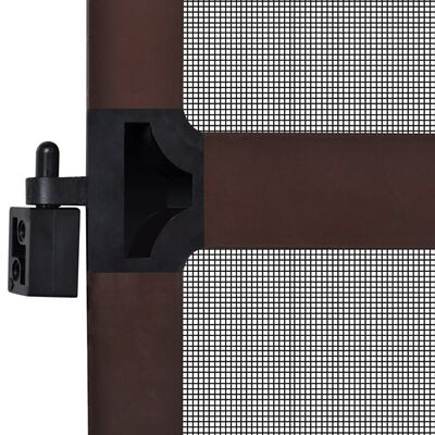 vidaXL barna zsanéros ajtó szúnyogháló 120 x 240 cm