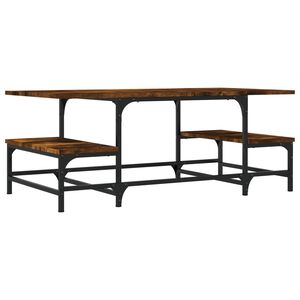 vidaXL f&uuml;st&ouml;s t&ouml;lgy sz&iacute;nű szerelt fa doh&aacute;nyz&oacute;asztal 100 x 50,5 x 40 cm