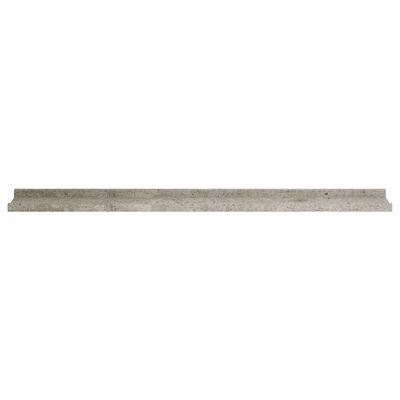 vidaXL 4 db betonszürke fali polc 100 x 9 x 3 cm